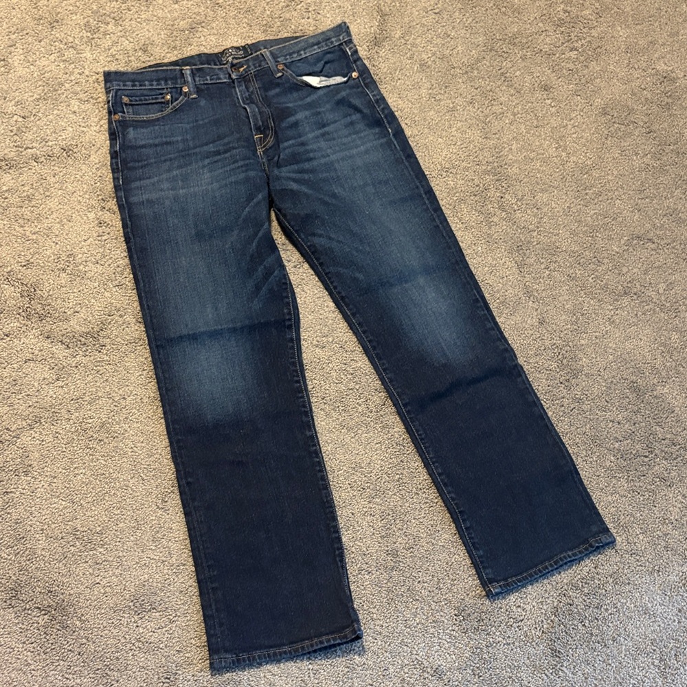 Lucky Brand Men's Dark Blue Straight Jeans